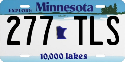 MN license plate 277TLS