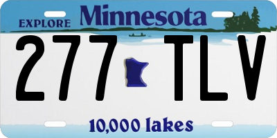 MN license plate 277TLV