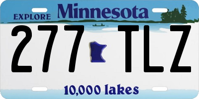 MN license plate 277TLZ
