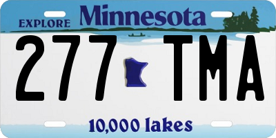 MN license plate 277TMA