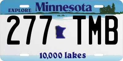 MN license plate 277TMB