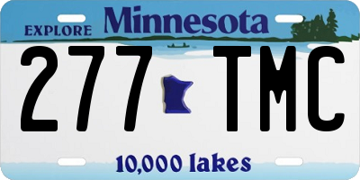 MN license plate 277TMC