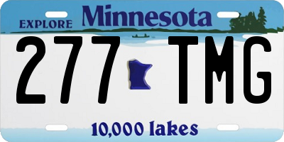 MN license plate 277TMG