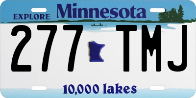 MN license plate 277TMJ