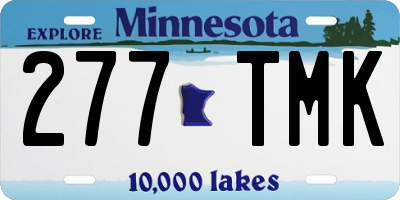 MN license plate 277TMK