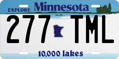 MN license plate 277TML