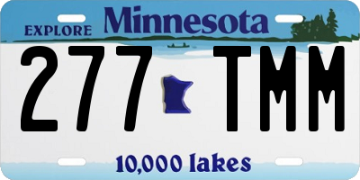MN license plate 277TMM