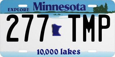 MN license plate 277TMP