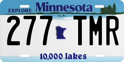 MN license plate 277TMR