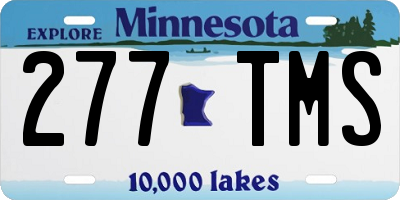 MN license plate 277TMS