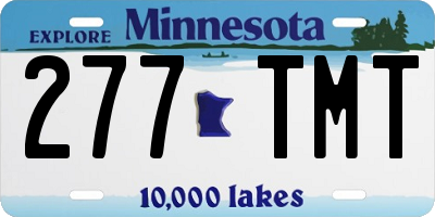 MN license plate 277TMT