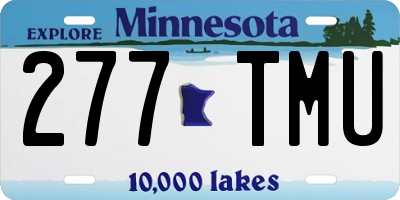 MN license plate 277TMU