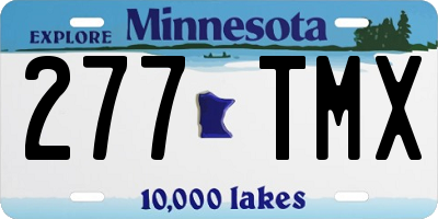 MN license plate 277TMX