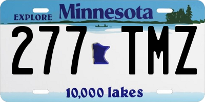 MN license plate 277TMZ
