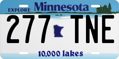 MN license plate 277TNE