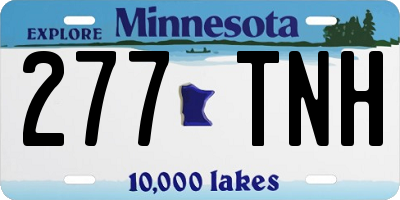 MN license plate 277TNH