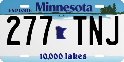 MN license plate 277TNJ