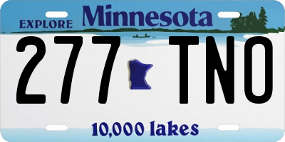 MN license plate 277TNO