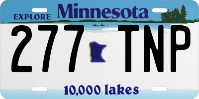 MN license plate 277TNP