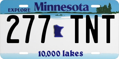 MN license plate 277TNT