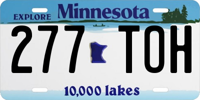 MN license plate 277TOH