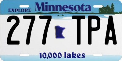 MN license plate 277TPA