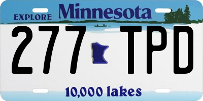 MN license plate 277TPD