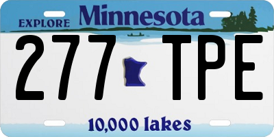 MN license plate 277TPE