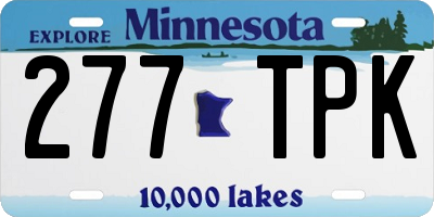 MN license plate 277TPK