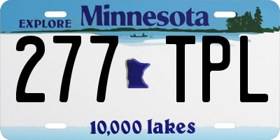MN license plate 277TPL
