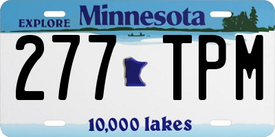 MN license plate 277TPM