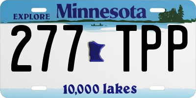 MN license plate 277TPP