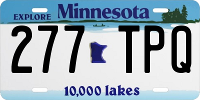 MN license plate 277TPQ