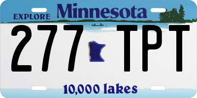 MN license plate 277TPT