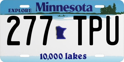 MN license plate 277TPU