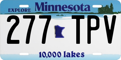 MN license plate 277TPV