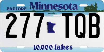 MN license plate 277TQB