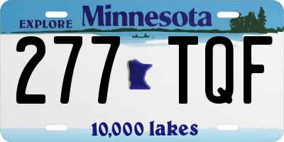 MN license plate 277TQF
