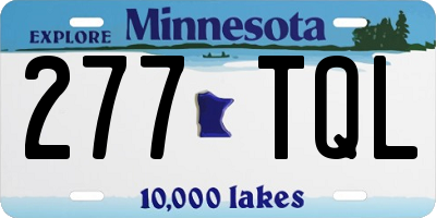 MN license plate 277TQL
