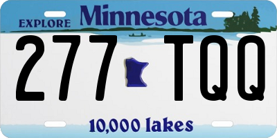 MN license plate 277TQQ