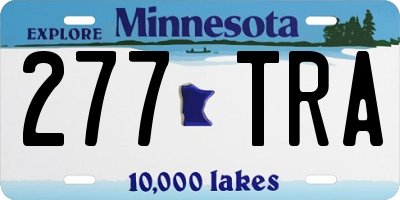 MN license plate 277TRA