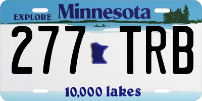 MN license plate 277TRB