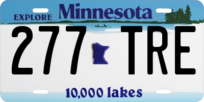 MN license plate 277TRE