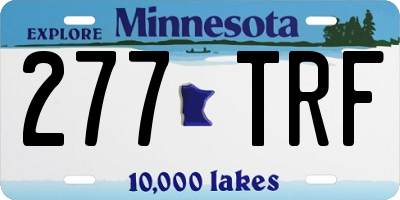 MN license plate 277TRF