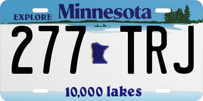 MN license plate 277TRJ
