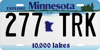 MN license plate 277TRK