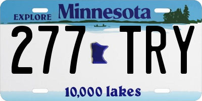 MN license plate 277TRY
