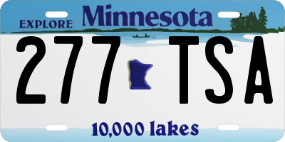MN license plate 277TSA