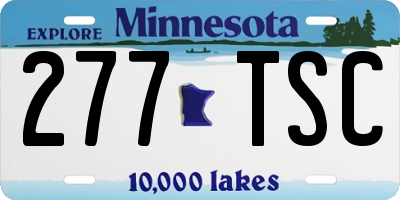 MN license plate 277TSC