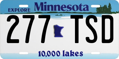 MN license plate 277TSD